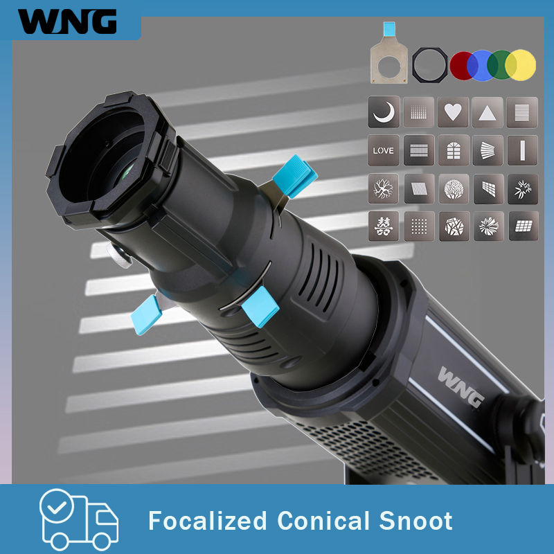 Photography Lighting Styles - Bowens Mount Projection Snoot with Gobo