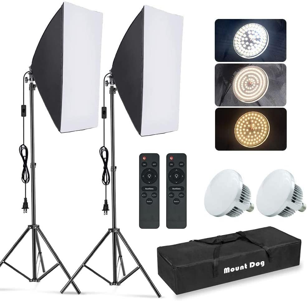 Photography Lighting Kits - Photography Softbox Lighting Kit, 2-Pack 19.7