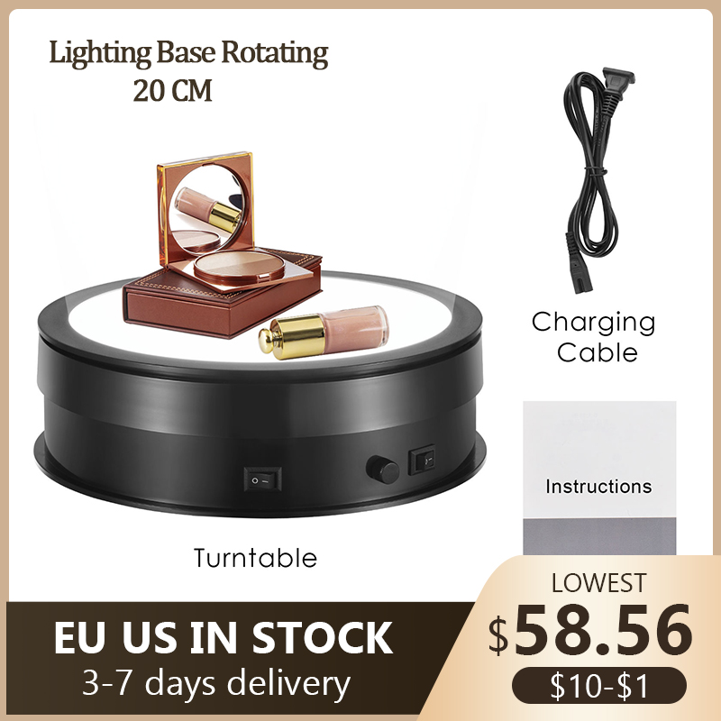 20 CM Lighting Base 360 Degree - Photography Lighting For Jewelry 评论和价格