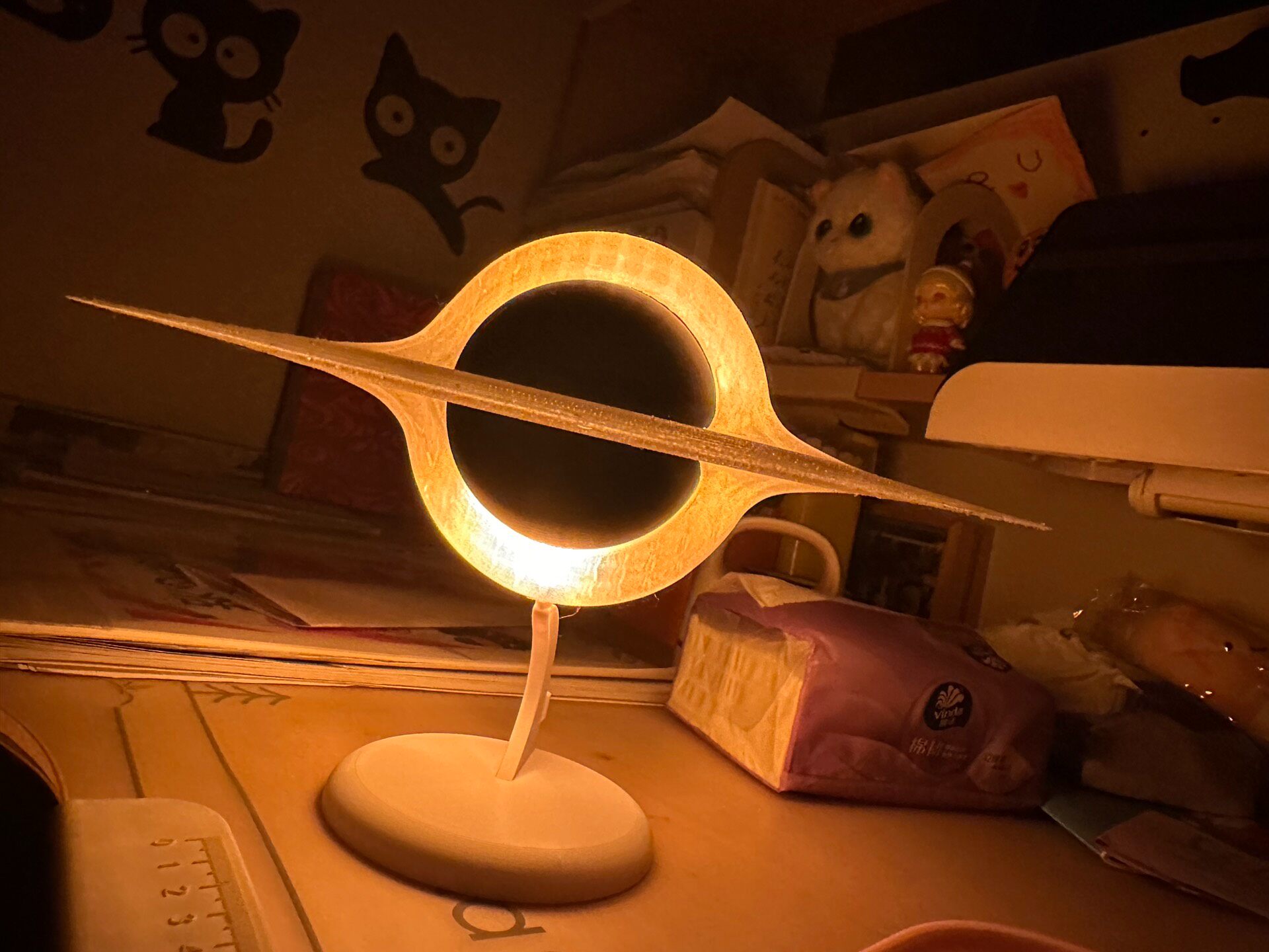3D Printed Luminous Black Hole - Led Ring Light 18 评论和价格