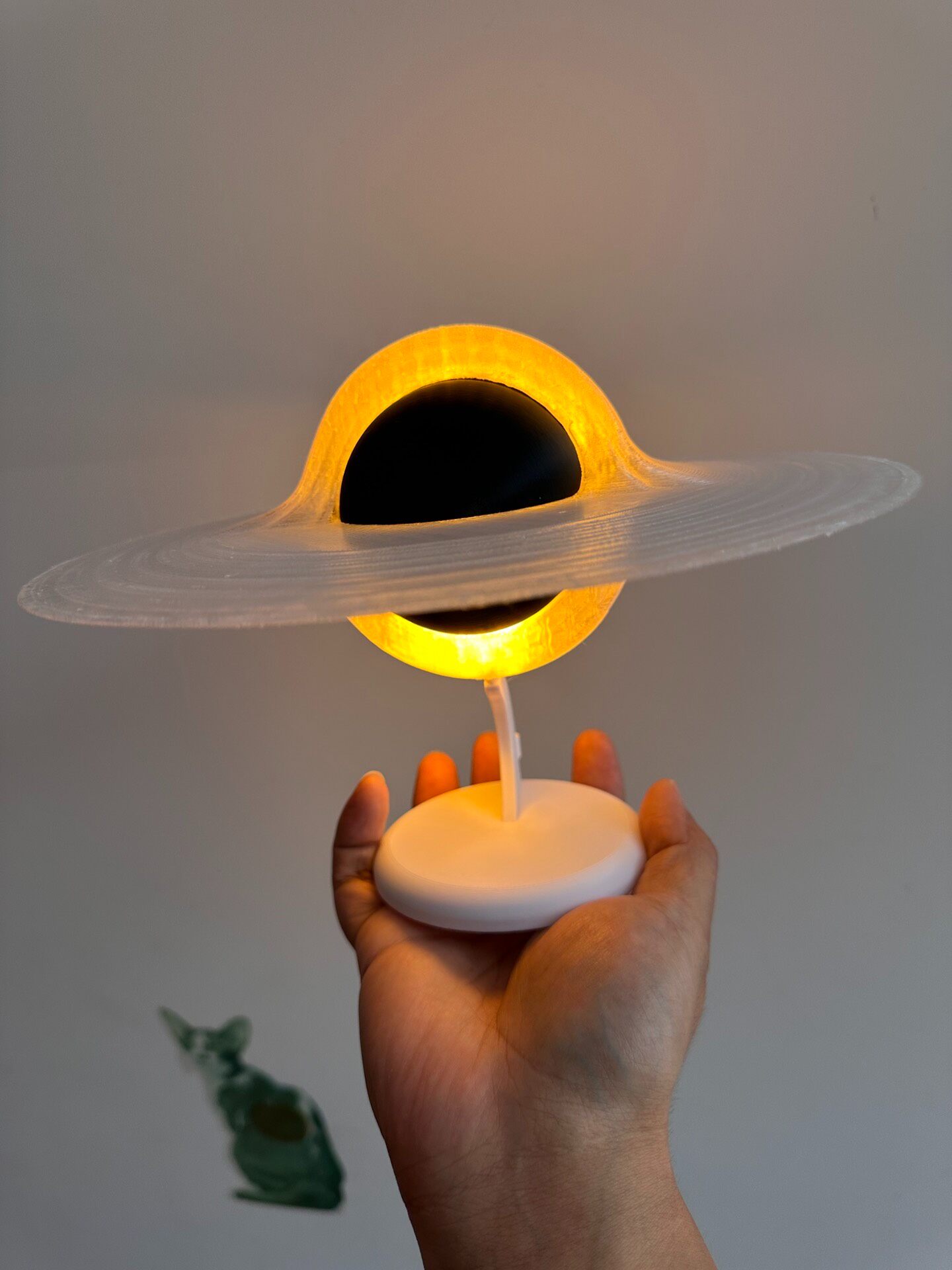 3D Printed Luminous Black Hole - Led Ring Light 18 评论和价格