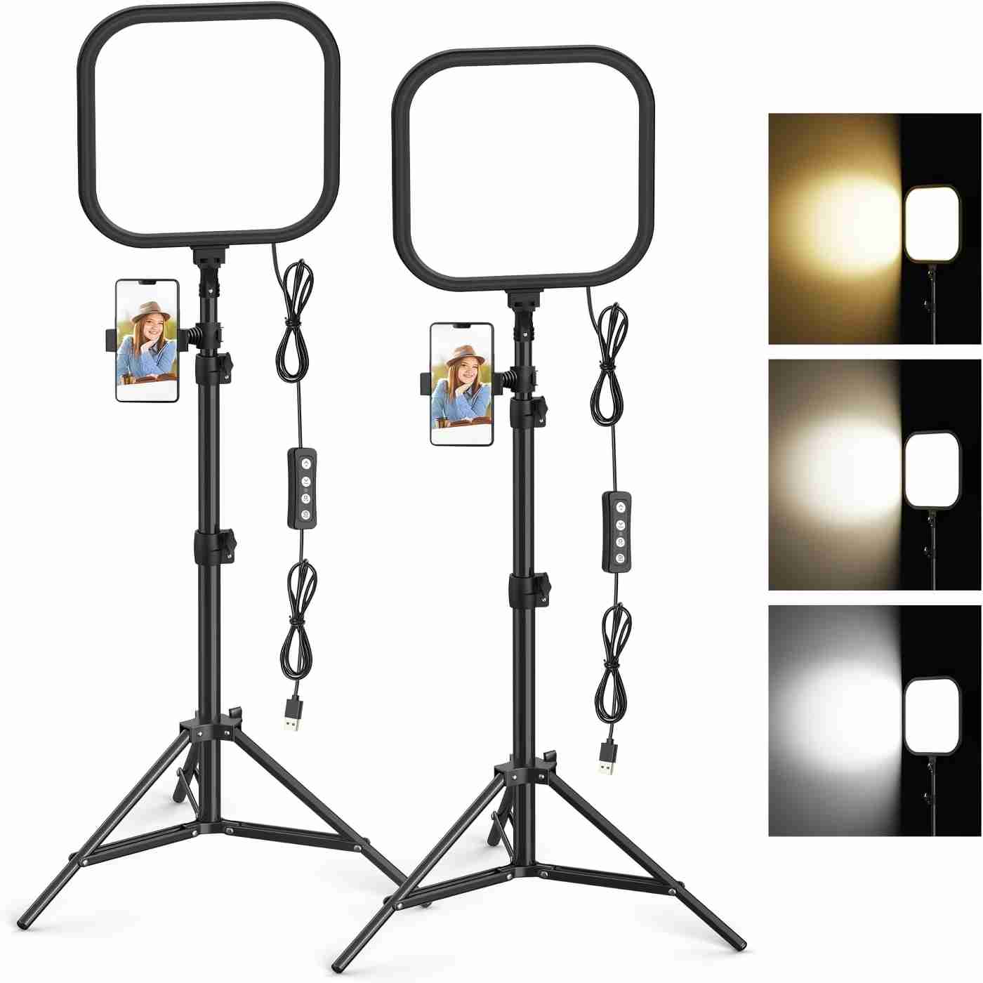 2Pack LED Video Light Kit 15W  - Altson Photography Video Lighting Kit 评论和价格