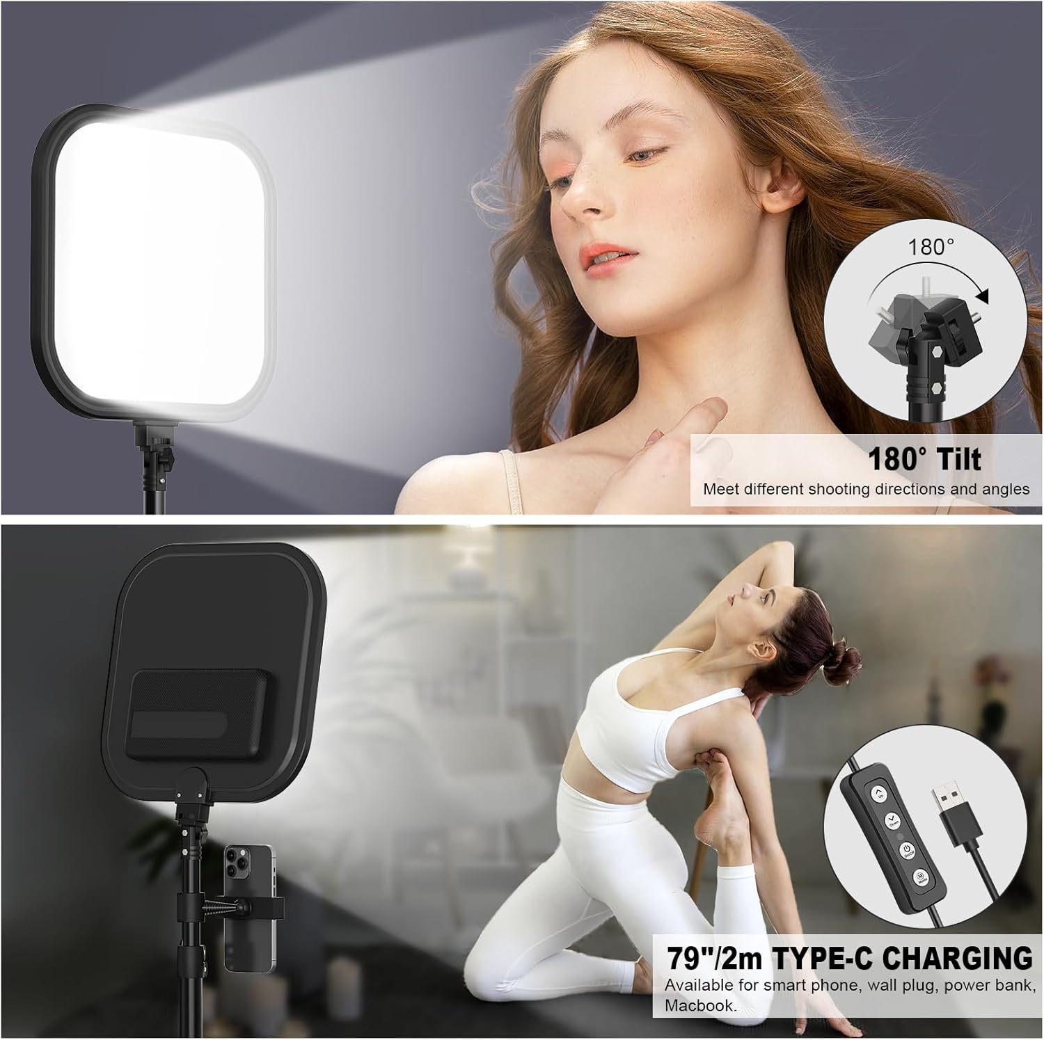 2Pack LED Video Light Kit 15W  - Altson Photography Video Lighting Kit 评论和价格