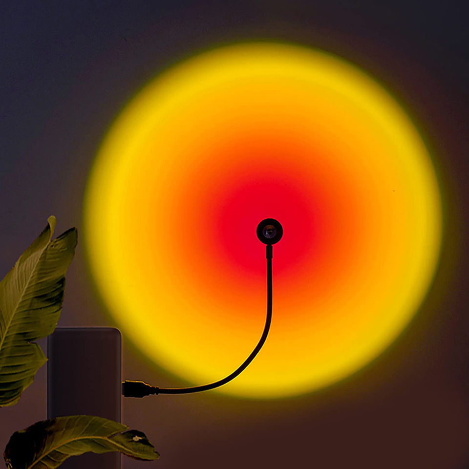 1x USB Sunset Lamp LED Rainbow - Photography Lighting Home 评论和价格