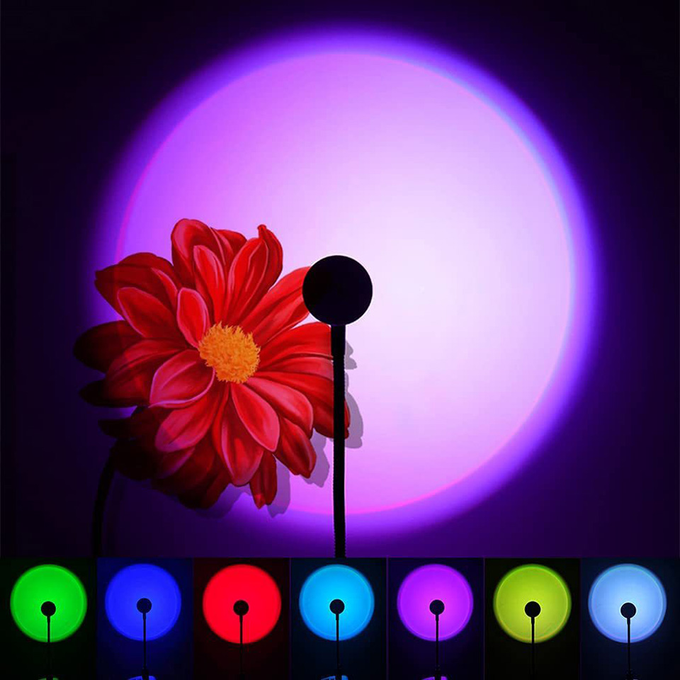 1x USB Sunset Lamp LED Rainbow - Photography Lighting Home 评论和价格