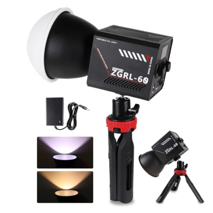 60W COB LED Video Light Handhe - Photography Lighting Color 评论和价格