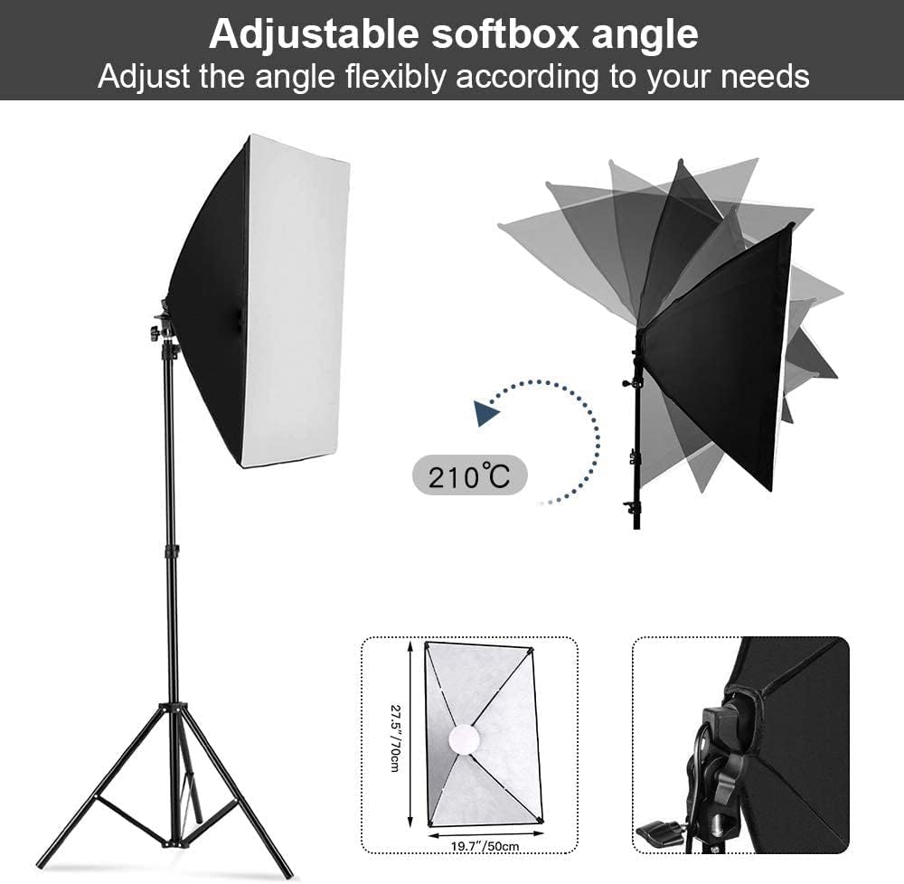 Photography Softbox Lighting K - Photography Lighting Kits 评论和价格