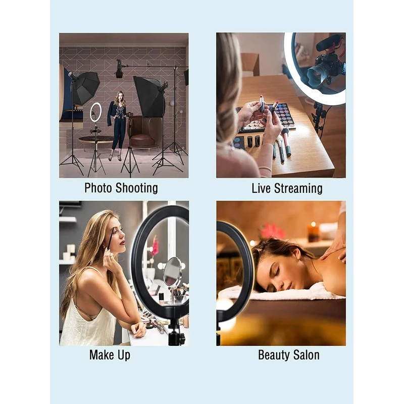 Desiontal 26cm Ring Light with - Photography Lighting Styles 评论和价格
