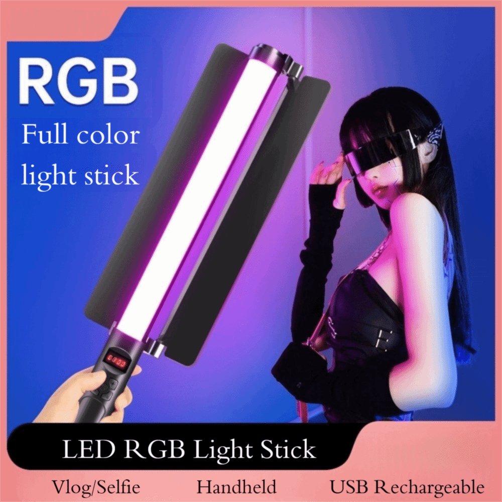 Handheld LED RGB Light Stick C - Photography Lighting Color 评论和价格
