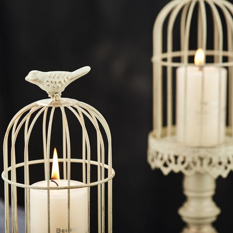 Vintage Birdcage Candle Holder - Photography Lighting Home 评论和价格