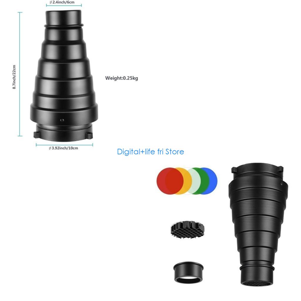 E06D Photography Metal Snoot f - Photography Lighting Modifiers 评论和价格