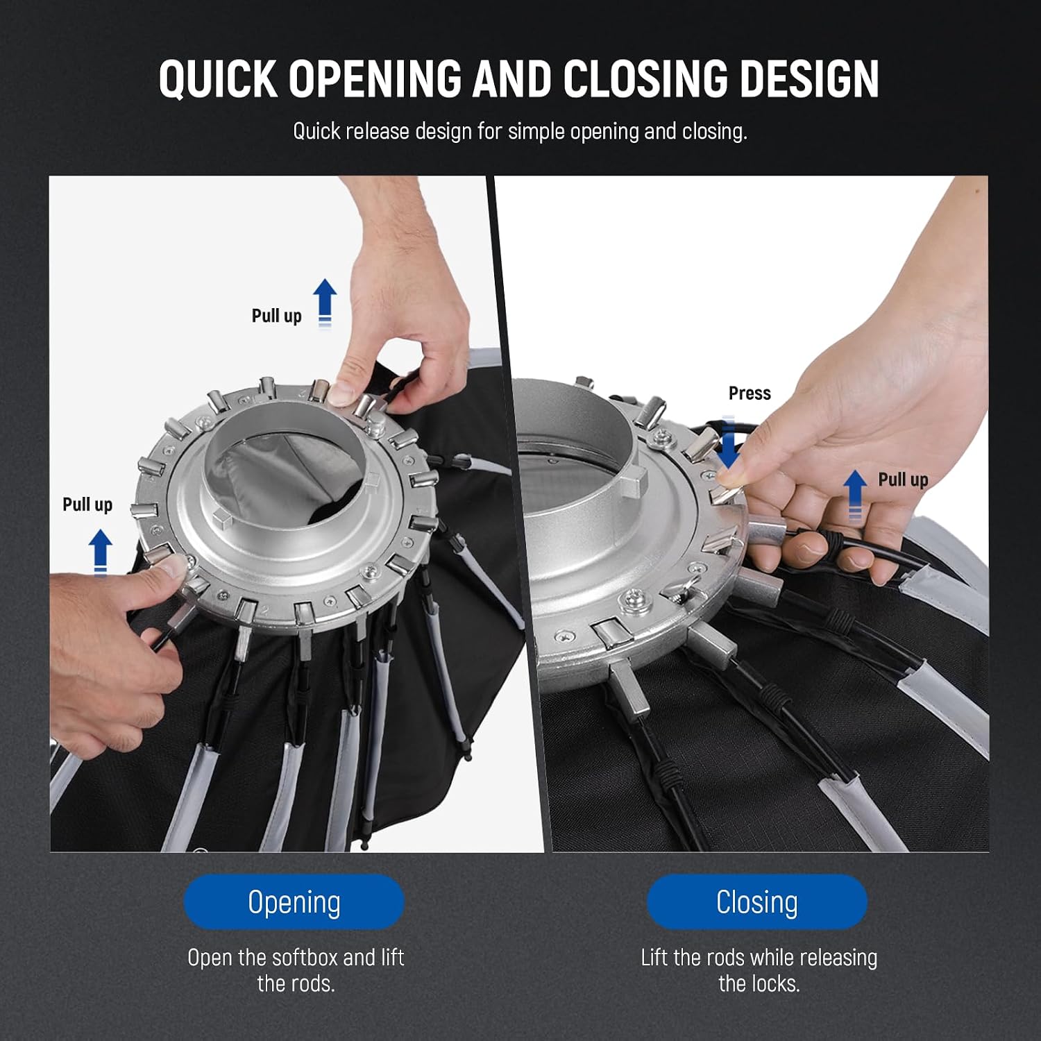 Parabolic Softbox with Bowens  - Photography Lighting Kits 评论和价格
