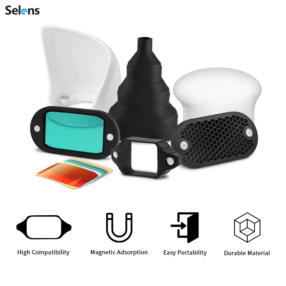 Selens Top Flash Magnetic Acce - Snoot Flash Modifier 评论和价格