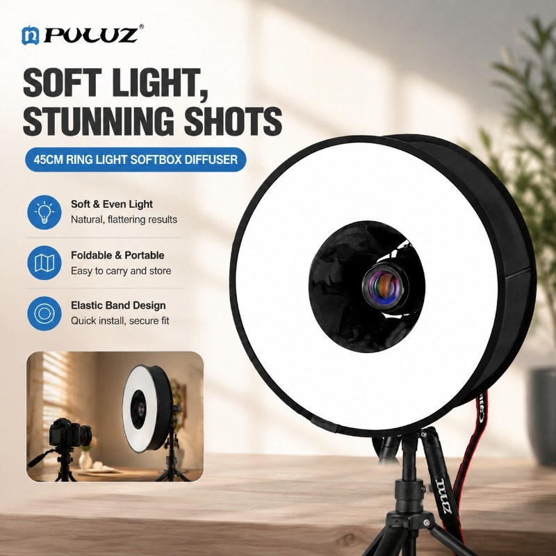 Foldable 45cm Ring‑flash Soft‑ - Photography Lighting Modifiers 评论和价格