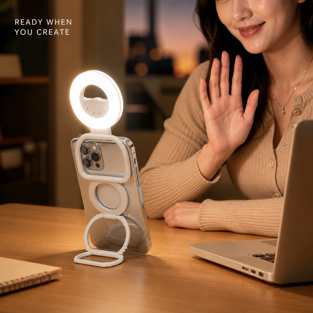 Foldable Magnetic Phone Fill L - Photography Lighting Color 评论和价格
