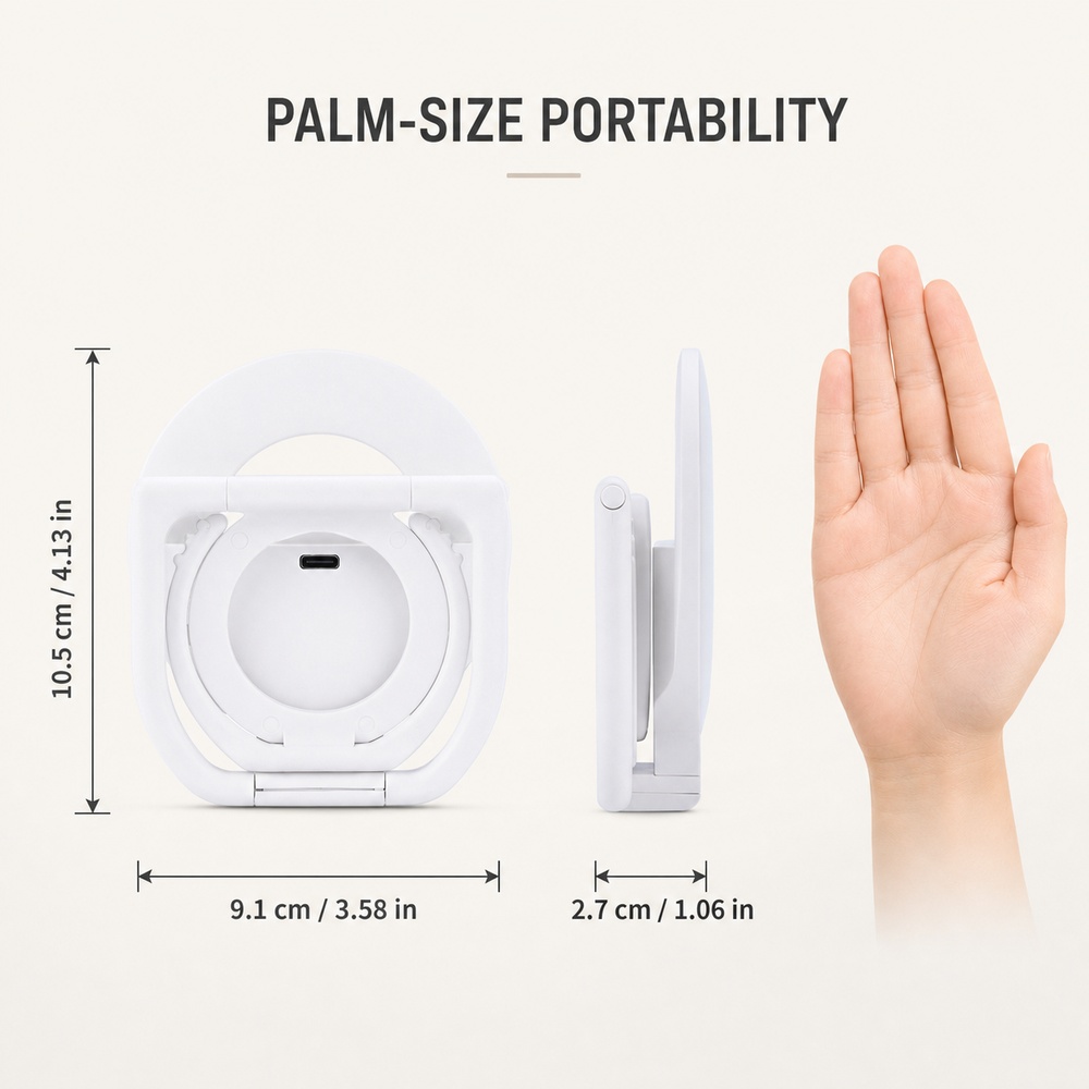 Foldable Magnetic Phone Fill L - Photography Lighting Color 评论和价格